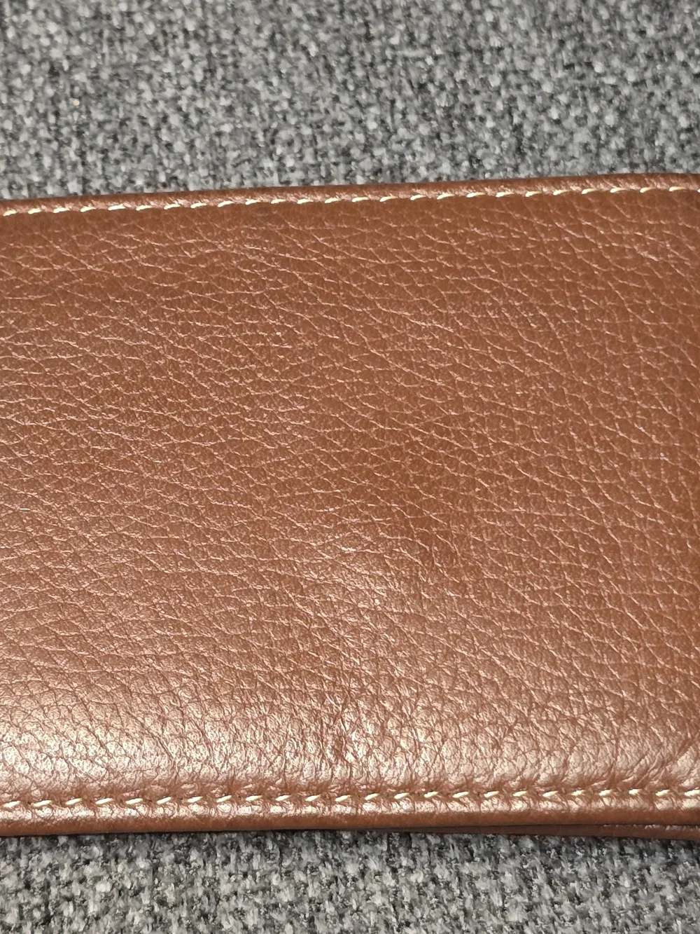 Timberland Chestnut Brown Pebbled Leather Men's Wallet